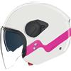 Nolan Casco Moto Jet Nolan N20-2 VISOR ZEFIRO 342 Bianco Fucsia Lu
