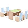 HABA Little Friends - Dollhouse Furniture Dining Room , wooden dolls house furniture , 303839