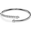SWAROVSKI BRACCIALE RIGIDO SUBLIMA, BIANCO, PLACCATO RUTENIO M - 16.7 CM