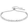 SWAROVSKI BRACCIALETTO TENNIS MATRIX, TAGLIO MISTO ROUND PLACCATO RODIO