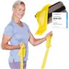ARTZT - quality sports and health equipm TheraBand 2,50 m con ancoraggio per porta + custodia nera | resistenza 3,3 kg | fascia da ginnastica | fascia elastica | per allenamento a casa e forza | esercizi per la schiena, terapia