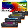 Koala Toner 205A (Con Chip) compatibile con HP 205A CF530A CF531A CF532A CF533A Multipack per stampanti HP Color Laserjet Pro MFP M181fw M180n M180nw M154a M154nw Toner (4 Pack)