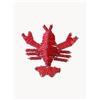 Les Ottomans Portatovaglioli con perle di vetro Lobster 2 pz