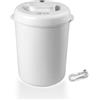 MACOM, Bidoncino Sottovuoto cordless ricaricabile per umido, contenitore per crocchette animali, Just Kitchen 104 Smart Wet Bin