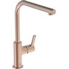 Ideal Standard - Gusto Miscelatore cucina, Bocca alta tonda a L, con cartuccia FirmaFlow, bocca girevole a 360°, facile da installare con fissaggio EasyFix+, Sunset Rose