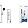 GROHE Vitalio Start 110 & QuickGlue S - Set doccia (doccia tonda da 11 cm 3 getti, flessibile doccia 1,75 m, asta da 60 cm), facile da montare, cromo, 26032001
