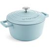 Master Class MasterClass Casseruola piccola con coperchio 2,5L/20 cm, in alluminio fuso leggero, sicura per forno e piano cottura a induzione, blu cielo