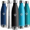Vikastar Vikaster Thermos, 1l Borraccia, Borraccia acciaio inox Mantiene Caldo per 12 Ore/Freddo 24 Ore, Borracce Senza Perdite, Borraccia Adatto Bambini, Adulto, Scuola, Outdoor