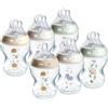 Tommee Tippee biberon anti-colica Natural Start 260ml, 6 pezzo con tettarella simile al seno materno, valvola anti-colica, autosterilizzante, decorato