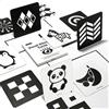 beiens Sensory Toys - Carte di apprendimento del cervello in bianco e nero, giocattolo per lo sviluppo del cervello, stimolazione visiva per 0-3 mesi, 40 pagine, 5,5'' x 5,5''