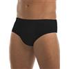 GARDA - 6 Slip Uomo 100% Cotone Mercerizzato, Slip Alto, Elastico ricoperto, con Ricamo Art. 0926 (Nero, 6/XL)
