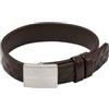Emporio Armani Bracciale da uomo in acciaio inossidabile con chiusura a cursore