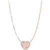Fossil Collana Da Donna Vintage Glitz, Lunghezza Totale: 40,6 Cm + 5,1 Cm Catena Di Estensione / Ciondolo: Collana In Acciaio Inossidabile Oro Rosa 11 mm X 12 mm, JF03164791
