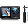 WOLFANG Action Cam GA420 4K60FPS & Set di Selfie Stick