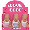 Bambola piccolo bebè 28 cm assortita in 2 modelli - con biberon e ciuccio