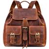 STILORD Larissa Zaino Donna Vintage in Pelle Zainetto A4 per PC Tablet MacBook 13,3 pollici casual retrò in vera pelle Colore:sesto - cognac