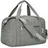 Narwey Bagaglio a Mano 40x20x25 Ryanair, Sottosella Pieghevole Borsone da Viaggio,Valigia Bagaglioa Mano per Uomo Donna, Borsa da Viaggio Zaino Ryanair Cabina Borsa Aereo (Grigio)