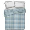 PENSIERI DELICATI Telo Copriletto Matrimoniale 260 x 280 cm, Telo Singolo 100% Cotone Pique, Ideale Come Telo Arredo, Coperta Salva Letto 2 Piazze, Fantasia Ben Verde, 100% Made in Italy