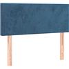 vidaXL Testiera Blu Scuro 80x5x78/88 cm in Velluto
