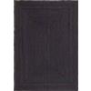 HAMID - Tappeto di Iuta Color Nero Alhambra, Tappeto in Fibra di Iuta al 100%, Juta Naturale, Intrecciato a mano, Tappeti per Soggiorno, Sala da Pranzo, Camera da letto, Corridoi (120x170cm)