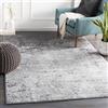 Livabliss Fiona Astratto Rectangle Tappeto | Ardesia chiara, Bianco, Carbone | 120x170cm | Soggiorno e Camera da Letto | Tessuto a Macchina Poliestere