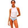 Tommy Hilfiger Donna Slip Taglio Bikini Confezione da 3 Intimo, Multicolore (Sweet Blue/Flower Foulard/Ivory), 3XL