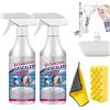 Pnedeodm Spray schiumogeno disincrostante per il bagno, detergente per macchie ostinate, spray schiumogeno per il bagno per vasca da bagno, WC, vetro, rubinetto (2)