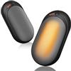 Tomatofrydan Scaldamani Ricaricabile USB, 2 in 1 iscaldatore Elettrico Tascabile,Scalda Mani Portatile Elettrico con 3 Livelli di Calore,Riutilizzabile,Regali di Natale per Campeggio All'aperto, Caccia