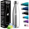 HoneyHolly Borraccia Termica, 18/8 Acciaio Inox Bottiglia Termica - 750ML - Senza BPA Borraccia Palestra, Isolato Sottovuoto, Borracce Termiche, Antigoccia, Bottiglia Acqua Termos per Scuola, Ufficio, Campeggio