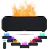IEEILULU Diffusore di Oli Essenziali Fiamma, Diffusore Profumo Ambiente con Telecomando, 7 Tipi di Luci LED con Timer, Ideale per Casa Ufficio Sport (Nero)