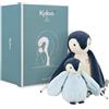 KALOO - Complices - Coppia Peluche da Coccolare Pinguini - Blu - 15 cm e 25 cm - Doudou dalla Nascita, K212000