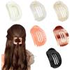 Nirecu Rosso Fermagli per Capelli Piatti,per Donne, per Capelli Spessi e Sottili, Elegante Fermaglio per Capelli per Tutti i Giorni, Sport, Guida