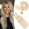 S-noilite Extension Capelli Veri Cheratina, 25 Pezzo 25g Extension Cheratina Capelli Veri, Umani Keratin Human Hair Extensions, Invisibili U-Tip Capello Umani, 40CM Biondo Platino #60R