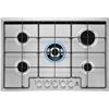 Electrolux Piano Cottura a Gas Electrolux EGS7534X 5 Fuochi in Acciaio (LxP): 74,4x51 Bruciatore Wok Multicorona Pulizia Facile