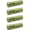 Electron 4x Batteria ricaricabile Ni-Mh Stilo AA 1,2V 2000mAh 2000 mA mAh alta capacità accumulatore mignon 50x14mm
