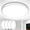 Lepro Plafoniera LED Soffitto 18W [4 pcs], Lampada da Soffitto Bianco Diurno 5000K 1800LM, Plafoniera Bagno Impermeabile IP44, Lampadario Soffitto per Cucina Soggiorno Balcone Camera da Letto, Ø22CM