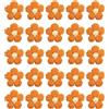 PATIKIL Fiori Uncinetto, 36Pz Fiori Applicare Lavori Cucito Fatti a Mano all'Uncinetto, Decorazioni per Capelli Fai da Te, Vestiti, Feste, Artigianali, Arancione/Giallo