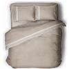 PERLARARA Basic Line - Parure Copripiumino - Letto Sacco Singolo Cotone 155x200 cm - Beige - Crono V902