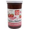 Baule volante Composta di fragole e rabarbaro biologica - Confettura naturale con sciroppo d'agave e succo di mela - Gusto fresco ed equilibrato