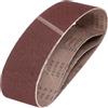 QUARKZMAN 100mm x 915mm Nastri Abrasivi, 3Pz 80 Grana Carta Vetrata per Levigatrice Ossido di Allumina Per Lavorazione Legno, Lucidatura Metalli, Affilatura Coltelli
