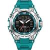 findtime Orologio Digitale da Uomo Orologi Tattici Militari per Uomo Impermeabile 5 ATM Orologio Analogico con Retroilluminazione LED 12/24H Allarme Conto alla Rovescia, Foglia di t, Cinturino