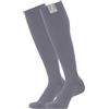 360 Relief Calze Compressione Graduata Donna e Uomo - 2 Coppie Solido Colore Gambaletti Compressione Graduata per Sports, Running, Viaggio, Ciclismo, Lavoro - XXL Grigio con Borsa Lavanderia