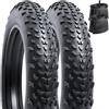 YunSCM 2 confezioni Fat Bike copertoni 20x4.0 ETRTO 100-406 compatibile 20 pollice Fat bike Pneumatici 20x4.0