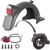 Yungeln Parafanghi posteriori con fanale posteriore a LED, compatibile per scooter elettrico Segway Ninebot Max G30 G30LP G30P
