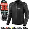 SHIMA RUSH Giacca Moto Uomo con Protezioni 4 Stagioni | AIRFORCE Paraschiena | Giacchetta da Moto Impermeabile Estiva Tuta Pantaloni Touring (Nero, Uomo, Giubbotto, Taglia XL)