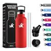 KollyKolla Bottiglia Termica Bambini 500ml, Borraccia con Cannuccia, a Prova di Perdite, senza BPA, Borraccia Termica a Doppia Parete, Facile Pulizia, per Bambini, Sport, Palestra, Viaggio, Gym