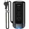 EGK Caricatore usb-c multiplo carica batterie 100W, universale 3 porte Typ C e 1 porte USB con tecnologia Smart Identification per Portátil USB-C/iPhone 14/13, Samsung, Xiaomi, Pixel, iPad, Tablets