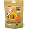 Croci Happy Farm - Premio masticativo per cani, snack cane naturale, alimento complementare proteico con verdure, Salmone e Zucca, 80g