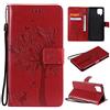 Fatcatparadise Cover per Samsung Galaxy A12/M12, Custodia Samsung A12/M12, Custodia Portafoglio a Libro in Pelle Flip Cover e TPU Silicone con Funzione Supporto Chiusura Magnetica (Rosso)
