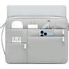 HYZUO 17-17,3 Pollici Borsa per portatile per 17 17,3 HP/Dell/Lenovo/ASUS/Acer/LG/MSI Gaming Laptop/Razer Blade 17/18, Uomini Donne NoteBook Custodia protettiva Borsa, Grigio Chiaro